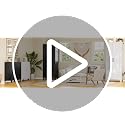 75" Farmhouse Metal Pantry Cabinet with Barn Doors and Adjustable Shelves