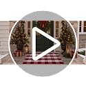 Homydecor Red & White Plaid 4' x 6' Rug - Reversible Cotton Blend, Washable Porch & Entryway