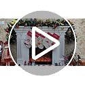 Personalized 18" Linen Christmas Stocking with Embroidered Name - Unicorn