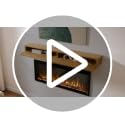 60-Inch Smart Electric Fireplace Wall-Mount Recessed Heater