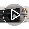 Magnetic Remote Control Holder Wall Mount 4 Pack Black