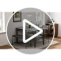 4-Piece Dining Table Set with Upholstered Bench and 2 Chairs, Gray