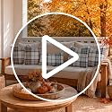 Outdoor Christmas Pillow Cover 20x20in Waterproof Plaid Red/White - Pack of 2, 100% Canvas