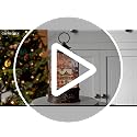 Lighted Musical Christmas Snow Globe Water Lantern - Train Station