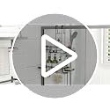 Over the Door Shower Caddy Hanging Rustproof Organizer with Hooks