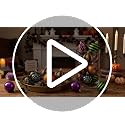 16-Count Vintage Halloween Tree Ball Ornaments - 2 Inch Shatterproof Set