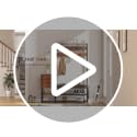 Entryway Hall Tree with Bench, Shoe Storage, and Coat Rack with Cushion