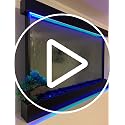XXL 52" x 35" Wall Hanging Waterfall Fountain with Color Changing Lights