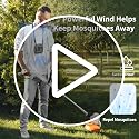 10000mAh Portable Waist Clip Fan Rechargeable Personal Fan with Flashlight