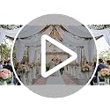 White Ceiling Drapes 6 Panels 5x20ft - Wrinkle Free Canopy Fabric Curtains