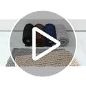 Arotive Black Bathroom Rug 24x16 - Soft Absorbent Chenille Shaggy Mat
