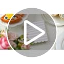 Tenceur 100 Pcs Summer Pastel Cocktail Paper Napkins with Scalloped Edges - Four Colors