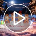 PopInflate 10 ft Gingerbread Christmas Inflatable with 4 Hands in Hand (Variation: Gingerbread) – Built-in 10 LED Lights