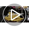 Yellow Cloth Napkins 17x17 Inch Set of 4, Washable Reusable Polyester