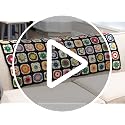 CZQLWW Handmade Crochet Throw Blanket 47x31 in Black – Boho Granny Style
