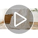 BENVWE Faux Fur Throw Blanket - Cozy 3D Bubble Soft Couch Blanket (51" x 63")