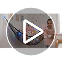 Stuffed Animals Hammock with LED Lights Corner Toy Storage Net