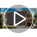 Outdoor Roller Shades for Patio - 10'Wx8'H, 90% UV Protection
