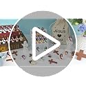 105 Pcs Mini Jesus Figurines with Pouch - Multicolor Christian Party Favors